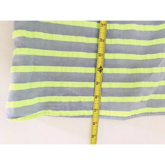 Anthropologie | Corey Lynn Calter Stripe Dress XS Off Shoulder Tunic Green - Picture 8 of 10